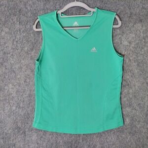 VTG Adidas Women Tank Top M Climalite Lightweight Perforated Y2K Athleisure